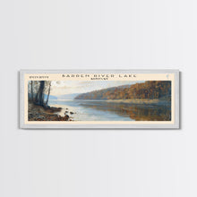 Load image into Gallery viewer, Barren River Lake Kentucky Framed Canvas Print, Panoramic Lake House Decor, Scenic View, Travel Poster, Rustic Art, Nature Scene
