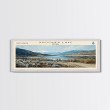 Load image into Gallery viewer, Table Rock Lake Missouri Panoramic Wall Art, Framed Canvas Print, Lake House Decor, Travel Poster, Beautiful Lake Scene, Living Room Decor

