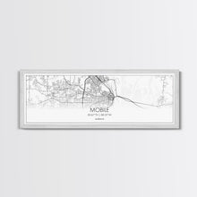 Load image into Gallery viewer, Panoramic Mobile City Map, Alabama Art, Map Print, Minimalist Wall Art, Canvas Art, Housewarming Gift, Street Map Art, Closing Gift
