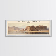 Carregar imagem no visualizador da galeria, Abu Simbel Temples Egypt Travel Poster Print, Framed Canvas Print, Egypt Travel Art, Wood Framed Art, Wall Hanging, Home Decor
