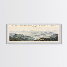 Carregar imagem no visualizador da galeria, Alishan National Scenic Area Travel Poster Print, Framed Canvas Print, Taiwan Travel Art, Wood Framed Art, Wall Hanging, Home Decor
