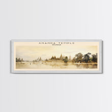 Carregar imagem no visualizador da galeria, Ananda Temple Travel Poster Print, Framed Canvas Wall Art, Metal Wall Art, Myanmar art, Gift For Him, Travel Wall Art, Travel Lover Gift
