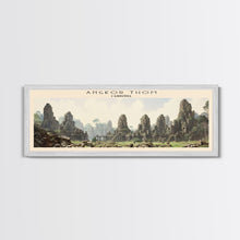 Carregar imagem no visualizador da galeria, Angkor Thom Framed Canvas Print Travel Poster | Wall Art | Home Decor | Gift For Travel Lover | Wall Hanging | Original Art
