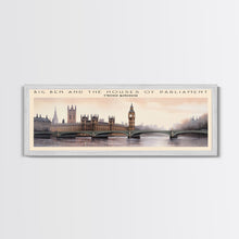 Carregar imagem no visualizador da galeria, Big Ben and the Houses of Parliament Wall Art Travel Poster Print, Gift For Travel Lover, Vacation Gift, COUNTRY Wall Art, Home Decor, Original Art
