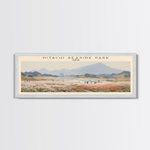 Cargar imagen en el visor de la galería, Hitachi Seaside Park COUNTRY | Framed Travel Poster Canvas Print | Trendy Wall Art | Watercolor Painting | Living Room Art | Unique Art
