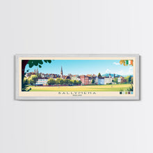 Carregar imagem no visualizador da galeria, Ballymena, Ireland Travel Poster Panoramic Canvas Print, Ballymena, Ireland Painting, Ireland Art, Ballymena Travel Art, Guest Room Painting
