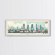 Load image into Gallery viewer, Bangalore, India Panoramic Travel Poster Canvas Print, Bangalore, India Painting, India Art, Bangalore Travel Art, Living Room Painting
