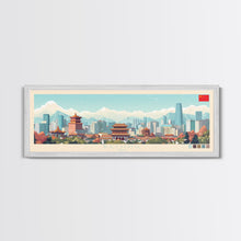 Load image into Gallery viewer, Beijing, China Panoramic Travel Poster Canvas Print, Beijing, China Painting, China Art, Beijing Travel Art, Guest Room Painting
