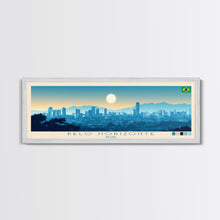 Cargar imagen en el visor de la galería, Belo Horizonte, Brazil Panoramic Travel Poster Canvas Print, Belo Horizonte, Brazil Painting, Brazil Art, Belo Horizonte Travel Art, Guest Room Painting
