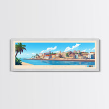 Cargar imagen en el visor de la galería, Benguela, Angola Panoramic Travel Poster Canvas Print, Benguela, Angola Painting, Angola Art, Benguela Panoramic Travel Art, Travel Painting
