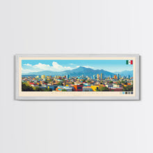 Cargar imagen en el visor de la galería, Benito Juarez, Mexico Panoramic Travel Poster Canvas Print, Benito Juarez, Mexico Painting, Mexico Art, Benito Juarez Travel Art, Guest Room Painting
