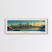 Load image into Gallery viewer, Benoni, South Africa Panoramic Travel Poster Canvas Print, Benoni, South Africa Painting, South Africa Art, Benoni Travel Art, Living Room Painting
