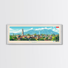 Load image into Gallery viewer, Bogor, Indonesia Panoramic Travel Poster Canvas Print, Bogor, Indonesia Painting, Indonesia Art, Bogor Travel Art, Living Room Painting
