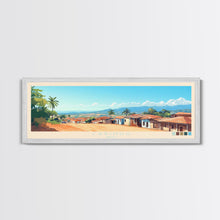 Carregar imagem no visualizador da galeria, Cabinda, Angola Panoramic Travel Poster Canvas Print, Cabinda, Angola Painting, Angola Art, Cabinda Travel Art, Guest Room Painting
