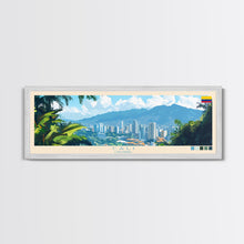 Carregar imagem no visualizador da galeria, Cali, Colombia Travel Poster Panoramic Canvas Print, Cali, Colombia Painting, Colombia Art, Cali Travel Art, Guest Room Painting

