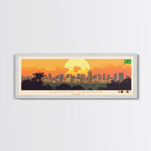 Carregar imagem no visualizador da galeria, Campo Grande, Brazil Panoramic Travel Poster Canvas Print, Campo Grande, Brazil Painting, Brazil Art, Campo Grande Panoramic Travel Art, Travel Painting
