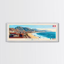Cargar imagen en el visor de la galería, Chimbote, Peru Panoramic Travel Poster Canvas Print, Chimbote, Peru Painting, Peru Art, Chimbote Travel Art, Living Room Painting
