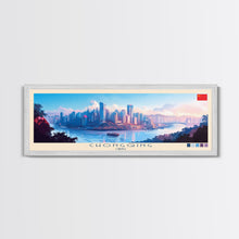 Cargar imagen en el visor de la galería, Chongqing, China Panoramic Travel Poster Canvas Print, Chongqing, China Painting, China Art, Chongqing Travel Art, Guest Room Painting
