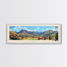 Cargar imagen en el visor de la galería, Cobija, Bolivia Panoramic Travel Poster Canvas Print, Cobija, Bolivia Painting, Bolivia Art, Cobija Travel Art, Guest Room Painting
