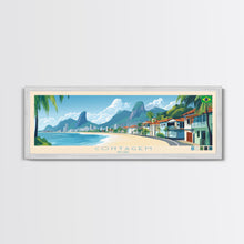 Cargar imagen en el visor de la galería, Contagem, Brazil Panoramic Travel Poster Canvas Print, Contagem, Brazil Painting, Brazil Art, Contagem Travel Art, Guest Room Painting
