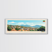 Load image into Gallery viewer, Dire Dawa, Ethiopia Travel Poster Panoramic Canvas Print, Dire Dawa, Ethiopia Painting, Ethiopia Art, Dire Dawa Travel Art, Guest Room Painting
