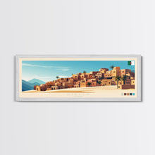 Load image into Gallery viewer, Djelfa, Algeria Panoramic Travel Poster Canvas Print, Djelfa, Algeria Painting, Algeria Art, Djelfa Panoramic Travel Art, Travel Painting
