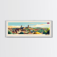 Load image into Gallery viewer, Durban, South Africa Panoramic Travel Poster Canvas Print, Durban, South Africa Painting, South Africa Art, Durban Travel Art, Living Room Painting
