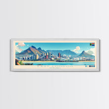 Load image into Gallery viewer, East London, South Africa Travel Poster Panoramic Canvas Print, East London, South Africa Painting, South Africa Art, East London Travel Art, Guest Room Painting
