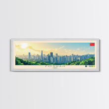 Load image into Gallery viewer, Foshan, China Panoramic Travel Poster Canvas Print, Foshan, China Painting, China Art, Foshan Panoramic Travel Art, Travel Painting
