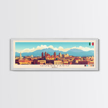 Load image into Gallery viewer, Queretaro, Mexico Panoramic Travel Poster Canvas Print, Queretaro, Mexico Painting, Mexico Art, Queretaro Travel Art, Living Room Painting
