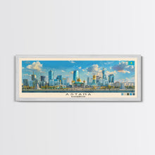 Carregar imagem no visualizador da galeria, Astana, Kazakhstan Panoramic Canvas Print, Astana, Kazakhstan Painting, Kazakhstan Art, Astana Travel Poster, Travel Art, Vacation Gift
