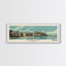 Carregar imagem no visualizador da galeria, Aberdeen, Scotland Panoramic Canvas Print, Aberdeen, Scotland Painting, Scotland Art, Aberdeen Travel Poster, Travel Art, Vacation Gift
