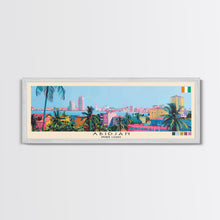 Carregar imagem no visualizador da galeria, Abidjan, Ivory Coast Panoramic Canvas Print, Abidjan, Ivory Coast Painting, Ivory Coast Art, Abidjan Travel Poster, Travel Art, Living Room Painting
