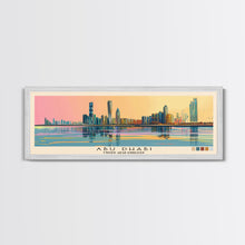 Carregar imagem no visualizador da galeria, Abu Dhabi, United Arab Emirates Panoramic Canvas Print, Abu Dhabi, United Arab Emirates Painting, United Arab Emirates Art, Abu Dhabi Travel Poster, Travel Art, Housewarming Gift
