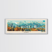 Carregar imagem no visualizador da galeria, Almaty, Kazakhstan Panoramic Canvas Print, Almaty, Kazakhstan Painting, Kazakhstan Art, Almaty Travel Poster, Travel Art, Living Room Painting
