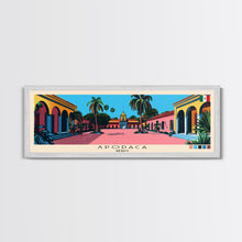 Carregar imagem no visualizador da galeria, Apodaca, Mexico Panoramic Canvas Print, Apodaca, Mexico Painting, Mexico Art, Apodaca Travel Poster, Travel Art, Vacation Gift
