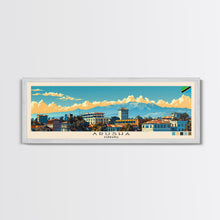 Carregar imagem no visualizador da galeria, Arusha, Tanzania Panoramic Canvas Print, Arusha, Tanzania Painting, Tanzania Art, Arusha Travel Poster, Travel Art, Housewarming Gift
