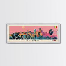Carregar imagem no visualizador da galeria, Bamako, Mali Panoramic Canvas Print, Bamako, Mali Painting, Mali Art, Bamako Travel Poster, Travel Art, Guest Room Painting
