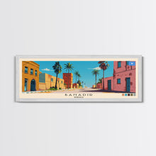 Load image into Gallery viewer, Banadir, Somalia Panoramic Canvas Print, Banadir, Somalia Painting, Somalia Art, Banadir Travel Poster, Travel Art, Living Room Painting
