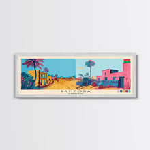 Load image into Gallery viewer, Banfora, Burkina Faso Panoramic Canvas Print, Banfora, Burkina Faso Painting, Burkina Faso Art, Banfora Travel Poster, Travel Art, Guest Room Painting

