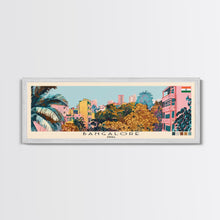 Load image into Gallery viewer, Bangalore, India Panoramic Canvas Print, Bangalore, India Painting, India Art, Bangalore Travel Poster, Travel Art, Vacation Gift
