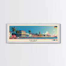 Cargar imagen en el visor de la galería, Beira, Mozambique Panoramic Canvas Print, Beira, Mozambique Painting, Mozambique Art, Beira Travel Poster, Travel Art, Guest Room Painting
