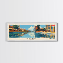 Load image into Gallery viewer, Bekasi, Indonesia Panoramic Canvas Print, Bekasi, Indonesia Painting, Indonesia Art, Bekasi Travel Poster, Travel Art, Guest Room Painting
