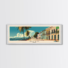 Cargar imagen en el visor de la galería, Belem, Brazil Panoramic Canvas Print, Belem, Brazil Painting, Brazil Art, Belem Travel Poster, Travel Art, Housewarming Gift
