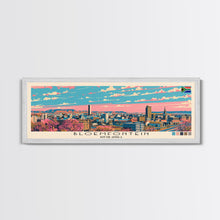 Load image into Gallery viewer, Bloemfontein, South Africa Panoramic Canvas Print, Bloemfontein, South Africa Painting, South Africa Art, Bloemfontein Travel Poster, Travel Art, Guest Room Painting
