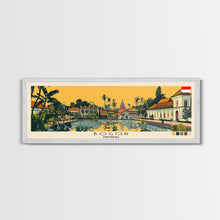 Load image into Gallery viewer, Bogor, Indonesia Panoramic Canvas Print, Bogor, Indonesia Painting, Indonesia Art, Bogor Travel Poster, Travel Art, Vacation Gift
