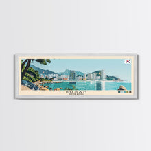 Carregar imagem no visualizador da galeria, Busan, South Korea Panoramic Canvas Print, Busan, South Korea Painting, South Korea Art, Busan Travel Poster, Travel Art, Guest Room Painting
