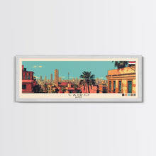 Carregar imagem no visualizador da galeria, Cairo, Egypt Panoramic Canvas Print, Cairo, Egypt Painting, Egypt Art, Cairo Travel Poster, Travel Art, Housewarming Gift
