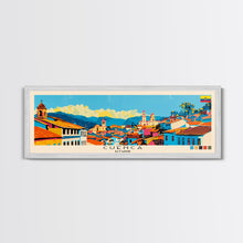 Load image into Gallery viewer, Cuenca, Ecuador Panoramic Canvas Print, Cuenca, Ecuador Painting, Ecuador Art, Cuenca Travel Poster, Travel Art, Guest Room Painting
