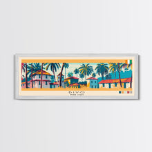 Load image into Gallery viewer, Divo, Ivory Coast Panoramic Canvas Print, Divo, Ivory Coast Painting, Ivory Coast Art, Divo Travel Poster, Travel Art, Living Room Painting
